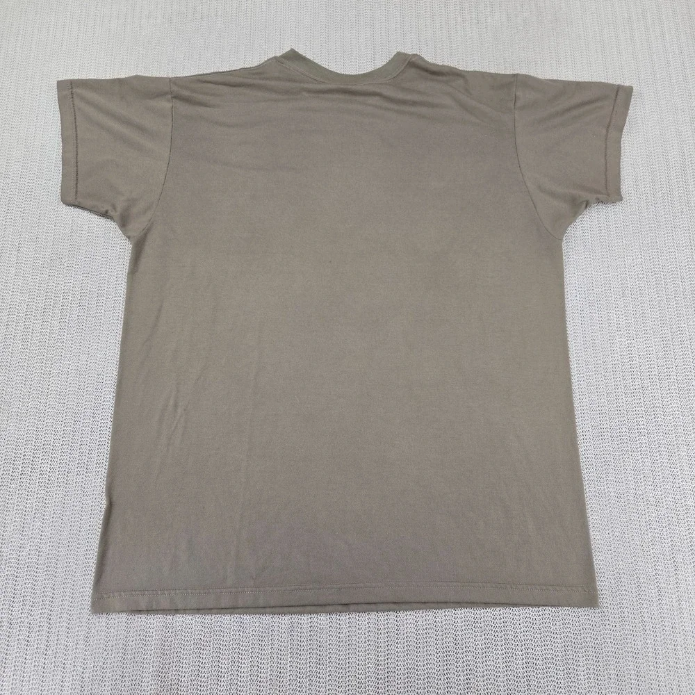 Skilcraft Shirt Mens Large Brown DLA Troop Support Military Undershirt Army Sand